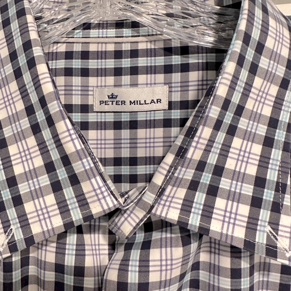 Peter Millar Long Sleeve Collared Button Down, Xx… - image 4